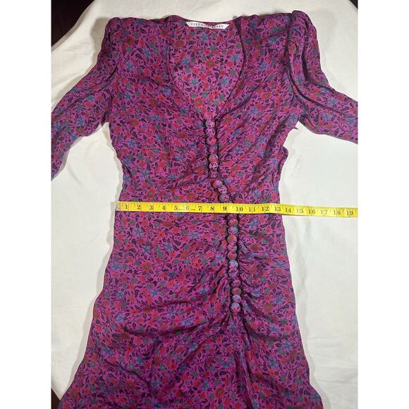 Veronica Beard Silk Verona Floral Mini Dress Womens Size 2 Pink Designer Party - Picture 12 of 15